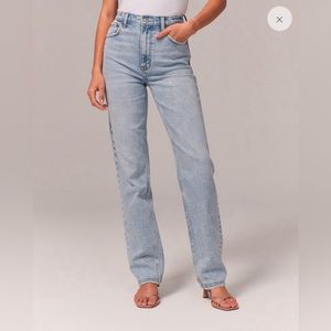 Abercrombie 90s high rise straight leg jeans